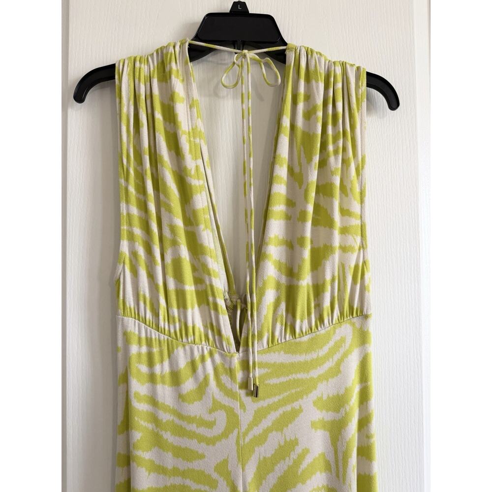 Free People Women's Next Summer Jumpsuit Lime Green Zebra Size Small - Picture 8 of 15
